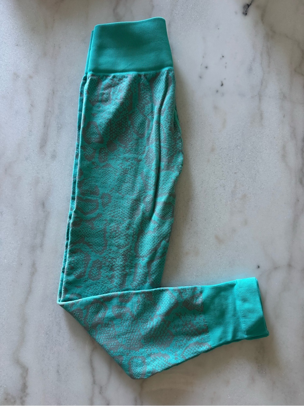 Bombshell Sportswear Teal Patterned Leggings